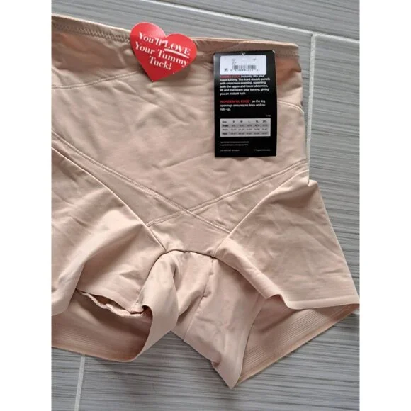 NEW Cupid Tummy Tuck Shaping Boyshort Beige S  Extra Firm Control Women's Shape - Picture 6 of 10